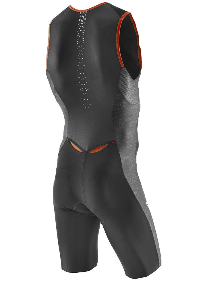 Orca Men's 226 Perform Race Suit - Black/Orange - Image 2