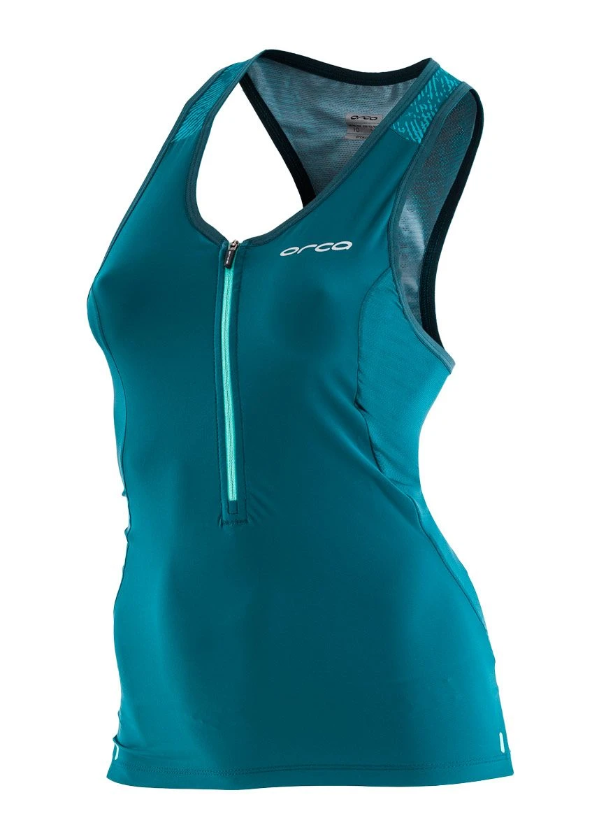 Orca Women's 226 Perform Singlet- Aquamarine/ Navy